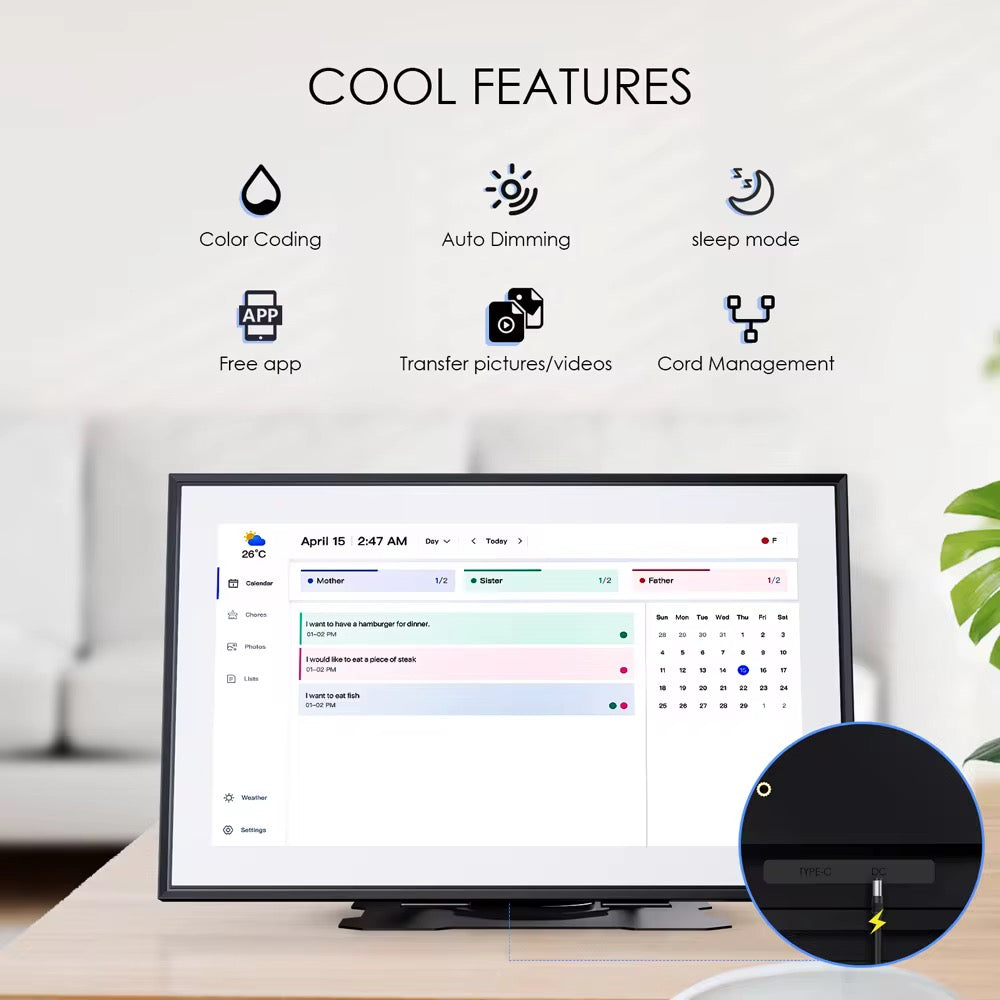 Naillix Touch Digital Calendar